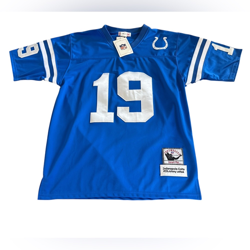 Mitchell & Ness Mens Jersey‎ 1970 Indianapolis Colts Johnny Unitas Size 48 #19